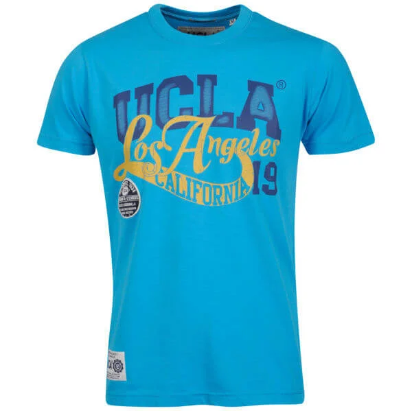 UCLA Men's King Logo Print T-Shirt - Diva Blue - S - Blauw Afbeelding 1
