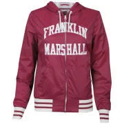 Franklin and Marshall Women's Zip Thru Windcheater - Ikat - XS - Rood Afbeelding 1