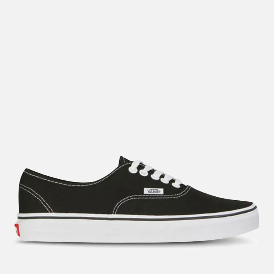 Vans Authentic Canvas Trainers - Black/White - UK 3 Afbeelding 1