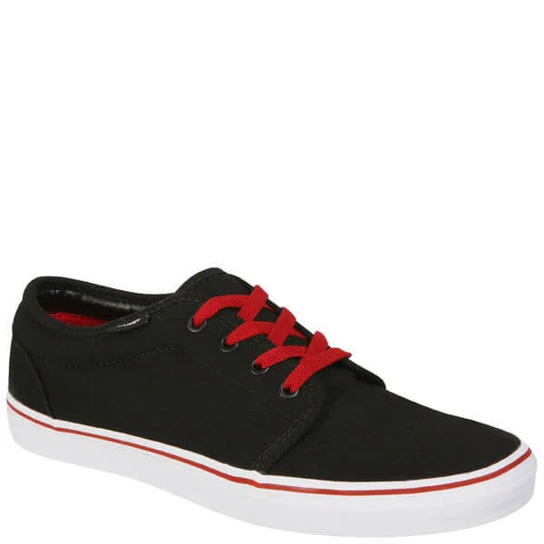 Vans 106 Vulcanized Canvas Trainer - Black/Chilli Pepper - 7 - Black/Chilli Pepper Afbeelding 1