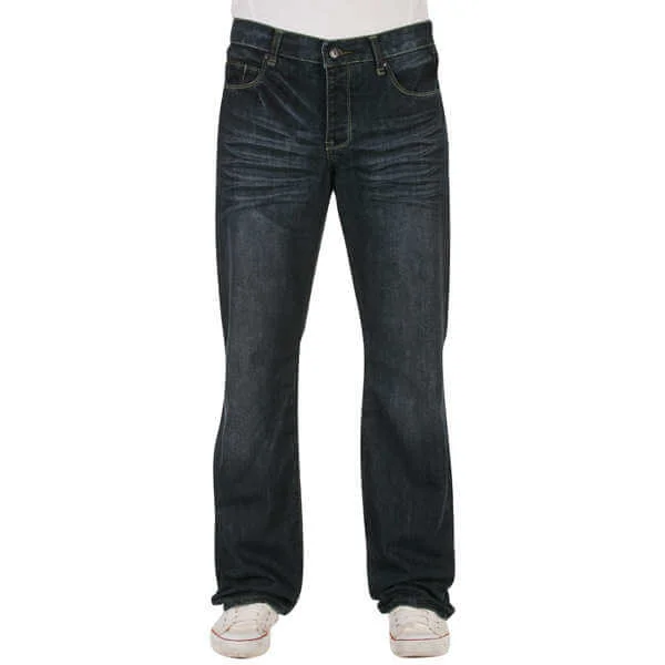 Men's French Connection Creased Summer Jeans - Dark Wash - 28S - Dark Wash Afbeelding 1