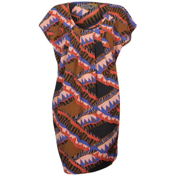 Numph Women's Misha Print Tunic Dress - Vision - XS - Coral Multi Afbeelding 1