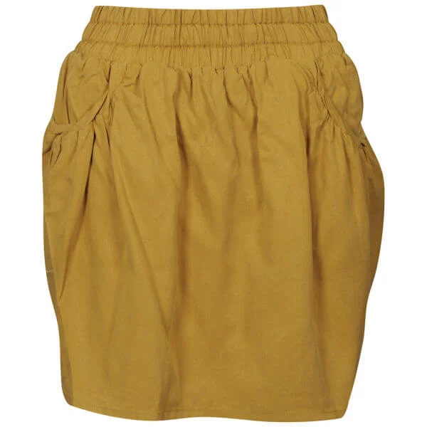 nümph Womens Elvirra Twist Pocket Skirt - Jolene - XS - Mustard Afbeelding 1