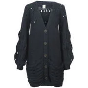 VILA Women's Fonerina Boyfriend Cardigan - Marine Blue - XS - Blauw Afbeelding 1