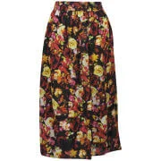 Motel Women's Mandy Cherry Blossom Midi Skirt - Cherry Blossom - XS Afbeelding 1