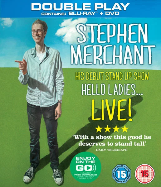 Stephen Merchant Live: Hello Ladies - Double Play (Blu-Ray en DVD) Afbeelding 1