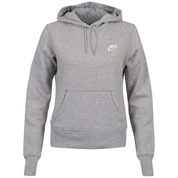 Nike Women's Hooded Sweatshirt - Grey - S - Grijs Afbeelding 1