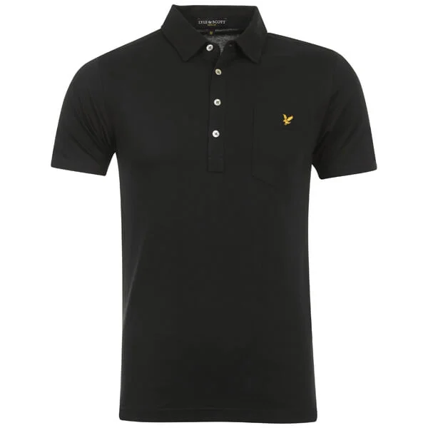 Lyle & Scott Men's Vintage SS Polo Shirt - Black - S - Zwart Afbeelding 1