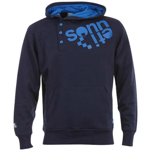 Sonneti Men's Offset Hoody - Navy - S - Navy blauw Afbeelding 1