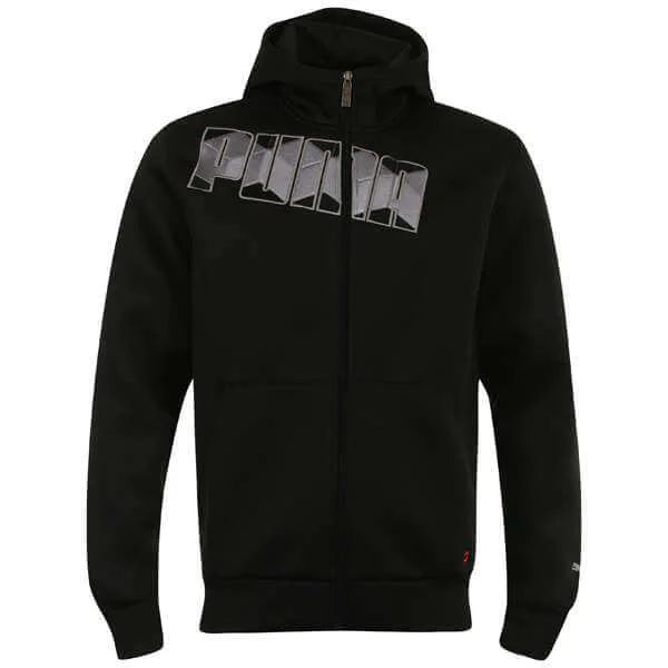 Puma Men's Hooded Sweatshirt - Black - S - Zwart Afbeelding 1