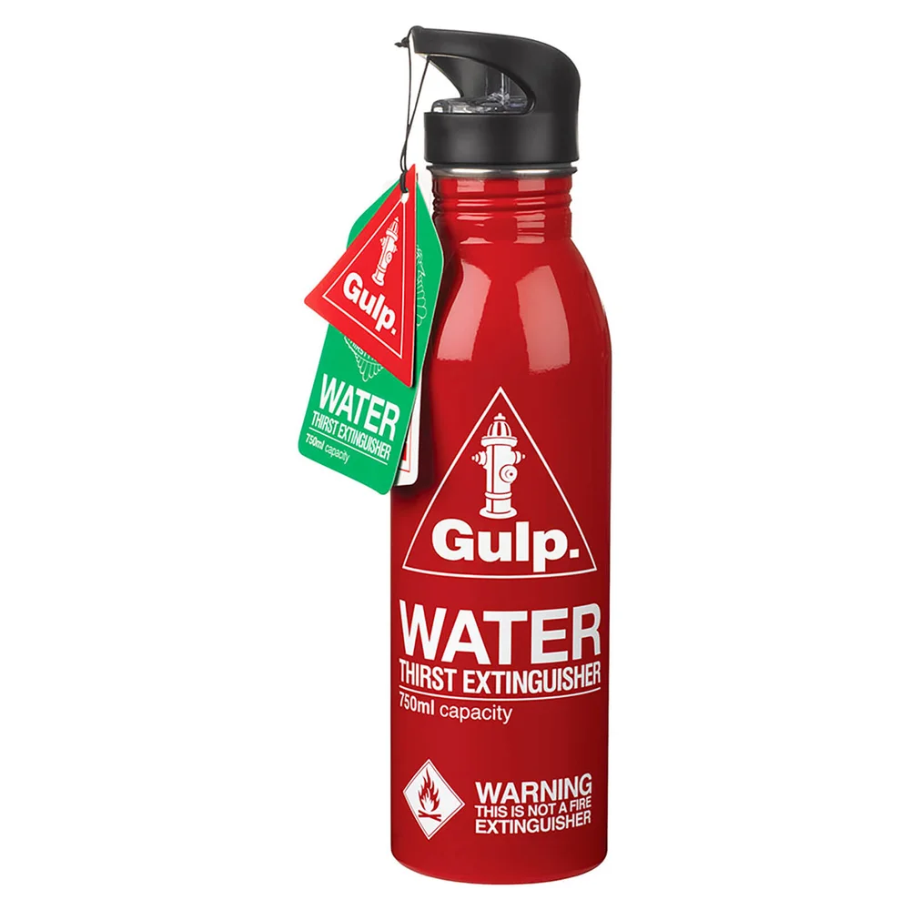Gulp Brandblusser Waterfles - Rood Afbeelding 1