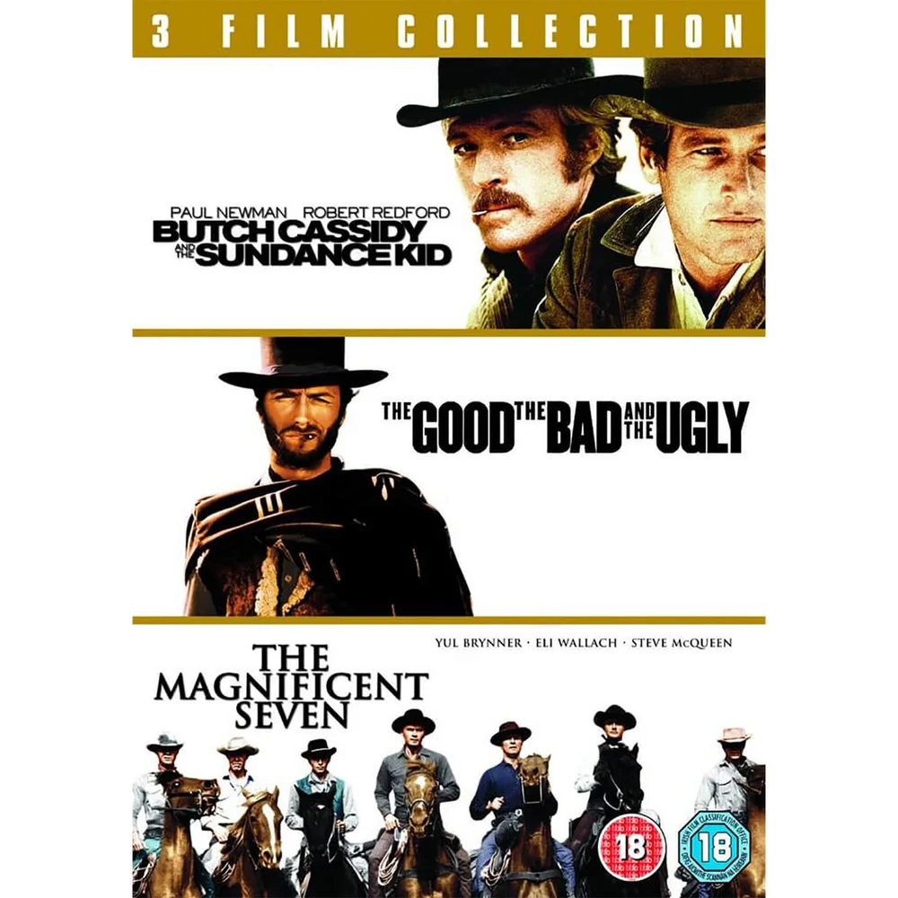 Butch Cassidy and The Sundance Kid / The Good The Bad and The Ugly / The Magnificent Seven Afbeelding 1