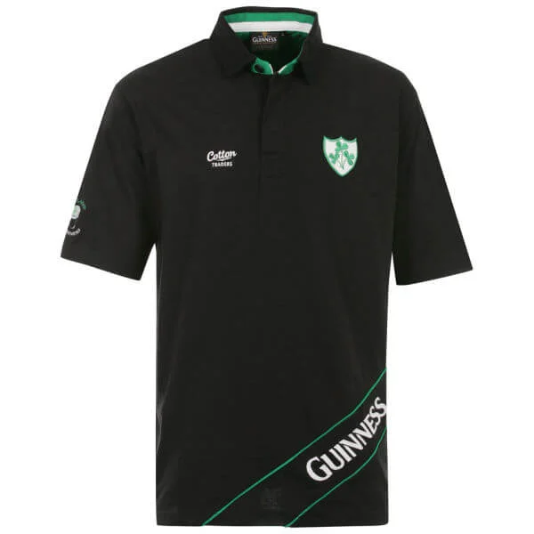 Cotton Traders Ireland Pique Polo Classic - Black - M - Groen Afbeelding 1