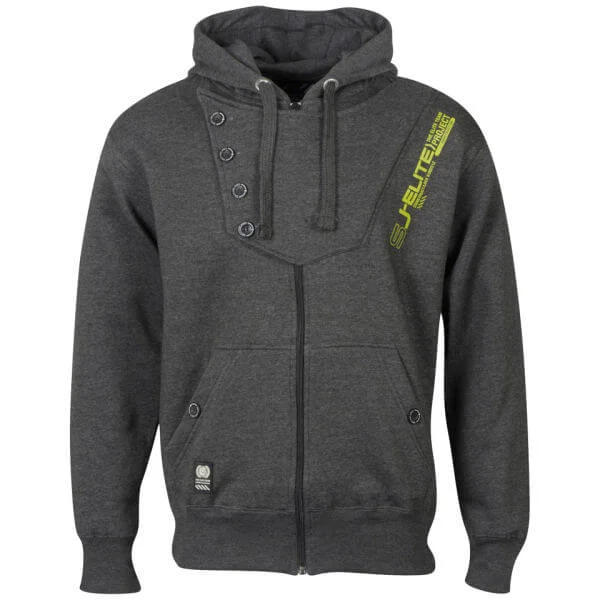 Smith & Jones Men's Construct Hoody - Charcoal - S - Charcoal Afbeelding 1