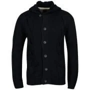 Jack & Jones Men's Cable Cardigan - Navy Blue - S - Marine blauw Afbeelding 1