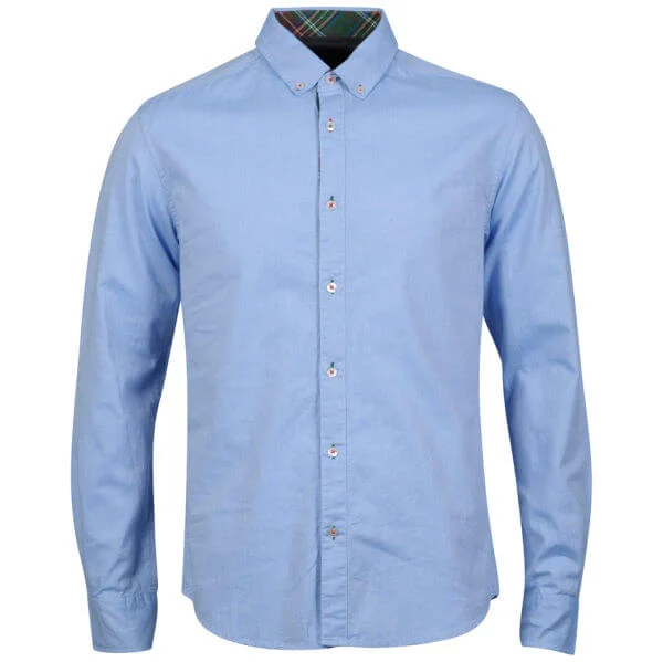 Jack & Jones Men's Premium Contrast Detail Shirt - Pale Blue - S - Pale Blue Afbeelding 1