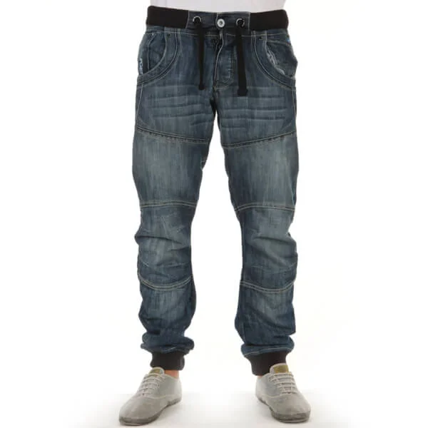 Crosshatch Men's Hawk Jeans - Dark Wash - 28S - Dark Wash Afbeelding 1