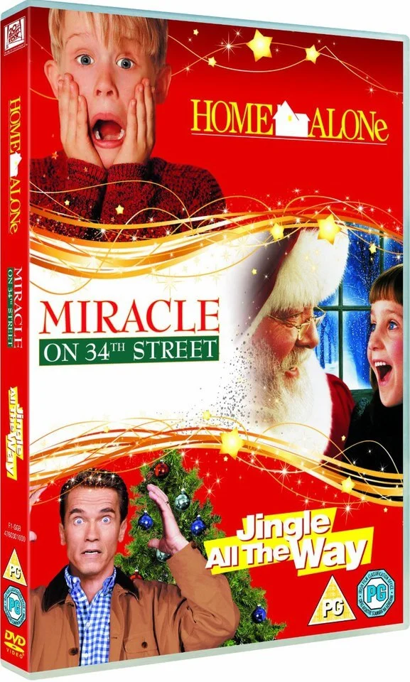 Family Christmas Triple: Home Alone / Miracle on 34th Street / Jingle All Way Afbeelding 1
