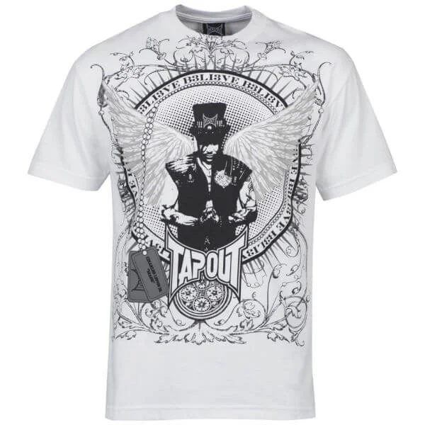 TapouT Men's We Still Believe T-Shirt - White - S - Wit Afbeelding 1