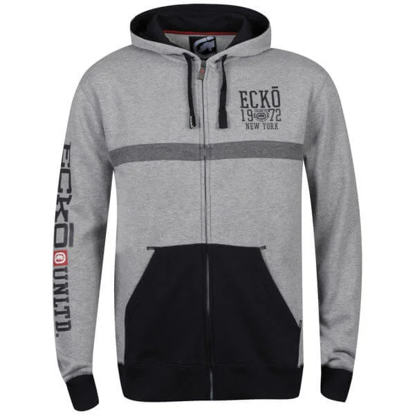 Ecko Men's Dodworth Hoody - Grey - S - Grijs Afbeelding 1