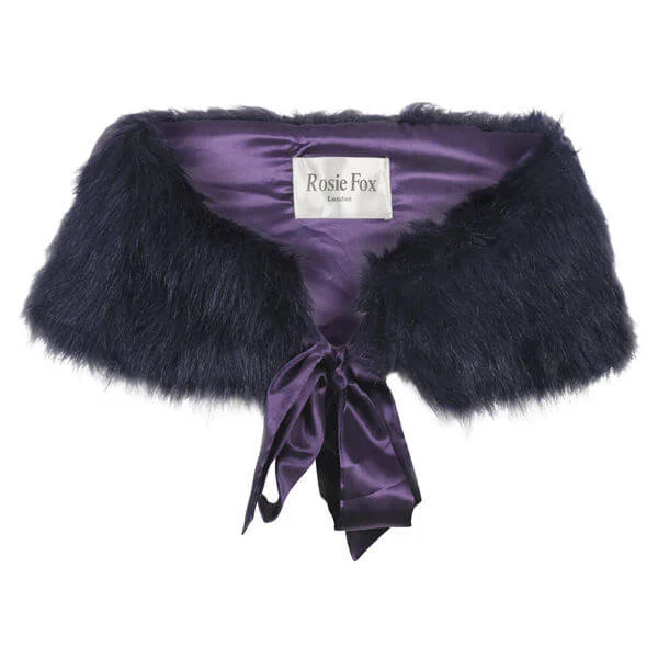 Rosie Fox Purple Faux Fur Afbeelding 1