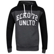 Ecko Men's Campbell Hoody - Charcoal/Black - S - Charcoal/Black Afbeelding 1