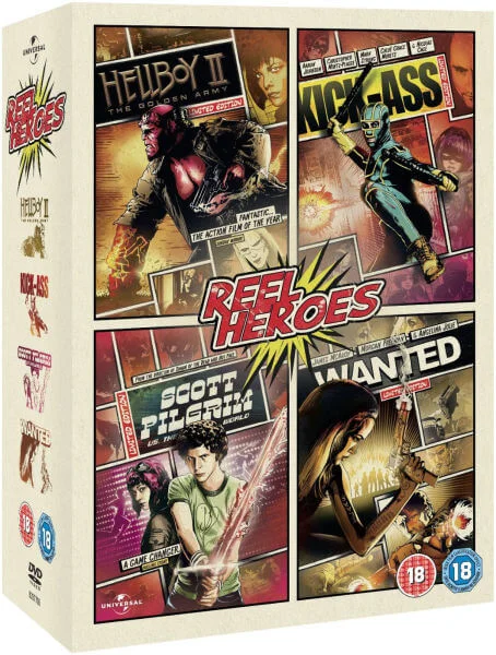Wanted / Kick-Ass / Scott Pilgrim Vs. World / Hellboy 2 Afbeelding 1