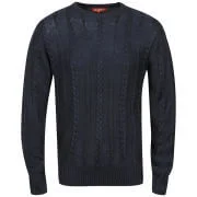 Kickers Men's Isle Cable Knit - Navy - S Afbeelding 1