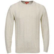 Kickers Men's Isle Cable Knit - Vapour - S Afbeelding 1