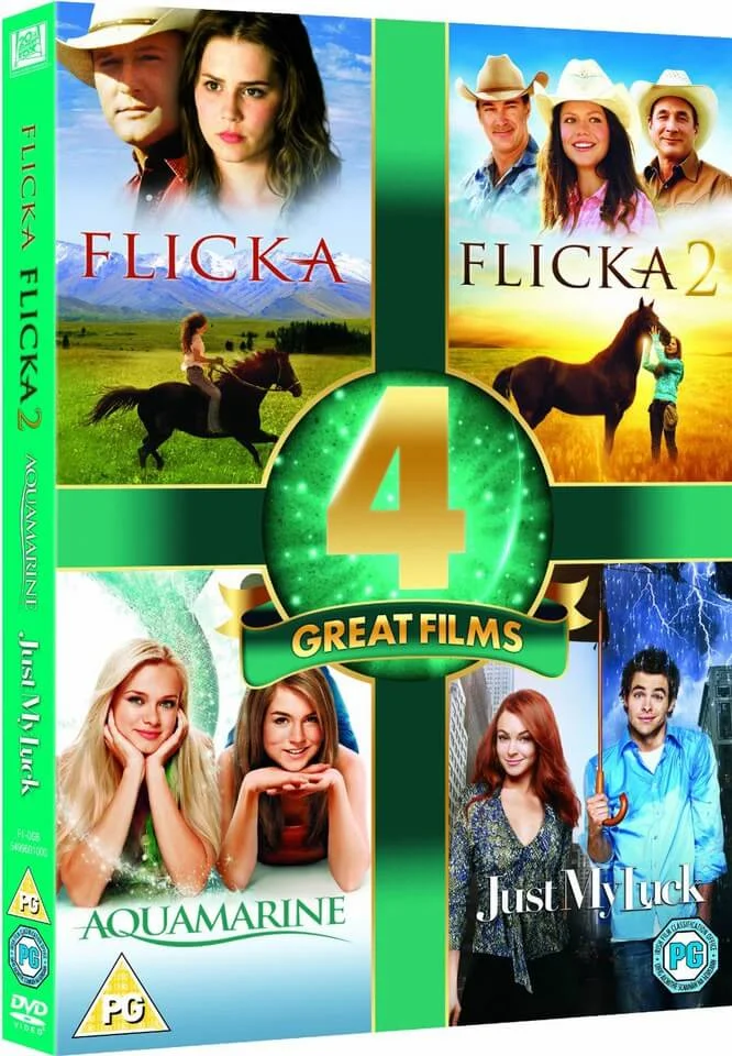 4 Great Films - Aquamarine / Just My Luck / Flicka 1 en 2 Afbeelding 1
