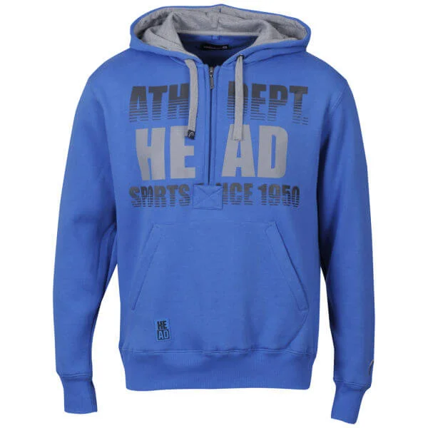 Head Men's 1/4 Zip Hoody - Blue - S - Blauw Afbeelding 1
