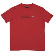 55DSL Men's Live At Least 55 Seconds Slogan T-Shirt - Red - XXL - Rood Afbeelding 1