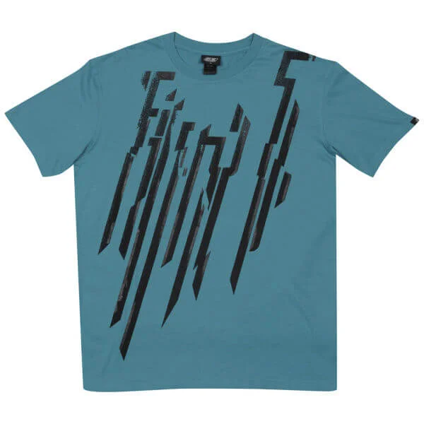 55DSL Men's Storm Graphic T-Shirt - Turquoise - XXL - Turquoise Afbeelding 1