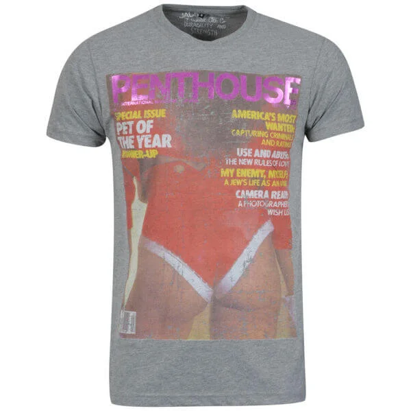 Jack & Jones Men's Penthouse T-shirt - Grey - S - Grijs Afbeelding 1