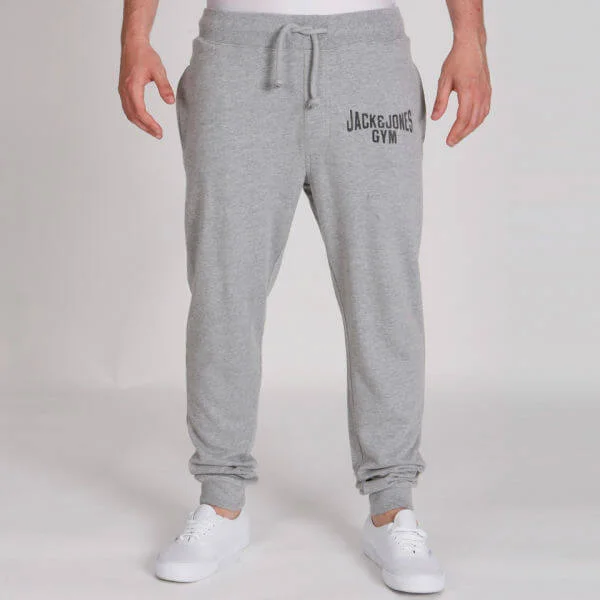 Jack & Jones Men's Vintage Gym Sweatpants - Grey Marl - S - Grijs Afbeelding 1