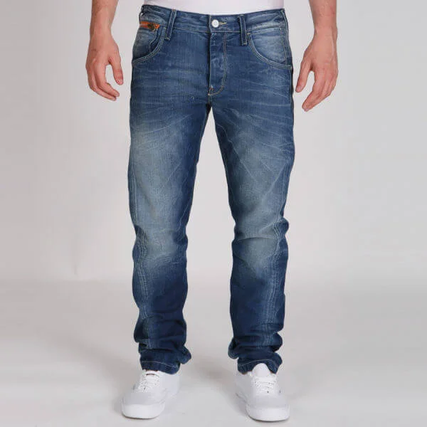 Jack & Jones Men's Nick Lab Dirty Age Jeans - Indigo - 30/30 - Indigo Afbeelding 1