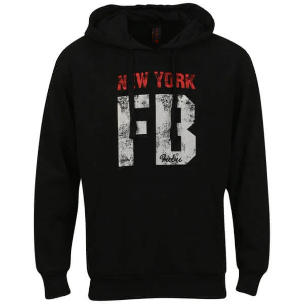 FUBU Men's New York FB Hoody - Black - S - Zwart Afbeelding 1