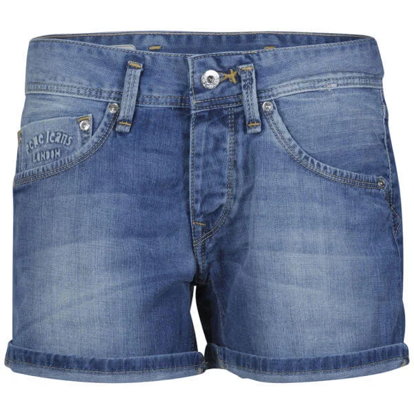 Pepe Women's Judo Denim Shorts - Blue Wash - 26 - Blue Wash Afbeelding 1