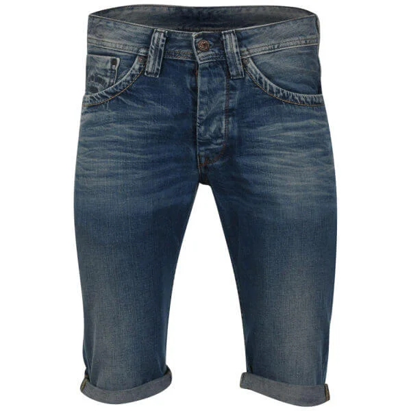 Pepe Men's Cash Denim Shorts - Blue Denim - W30 Afbeelding 1