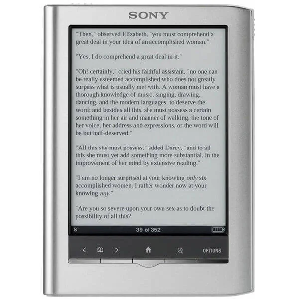 Sony PRS-350 Pocket Edition eReader - Silver Afbeelding 1