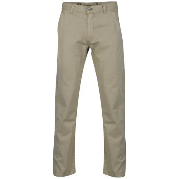 Bench Men's Irving Chino Trousers - Stone - 30/32 - Steen Afbeelding 1