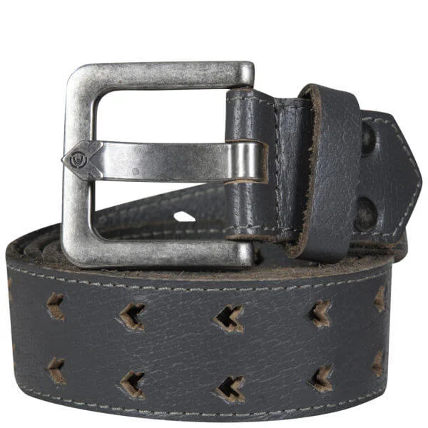 Duck and Cover Men's Chevron Buckle Belt - M - Putty Afbeelding 1