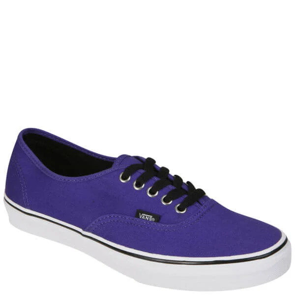 Vans Authentic Canvas Trainer - Dark Purple/True White - 3 - Dark Purple/True White Afbeelding 1