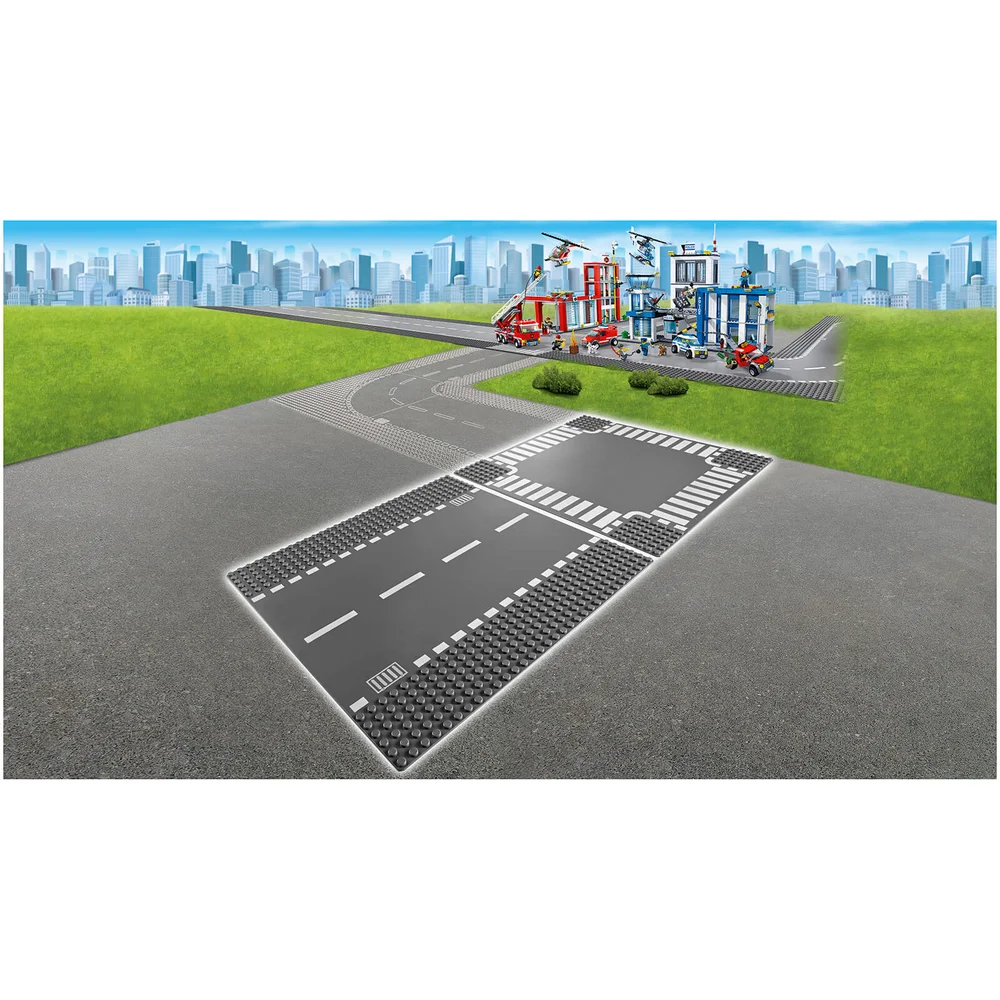LEGO City: Rechte wegenplaten en kruising (7280) Afbeelding 1