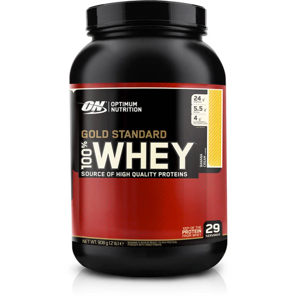 Optimum Nutrition Gold Standard 100% Whey - 4545g - Tas - Banana Afbeelding 1