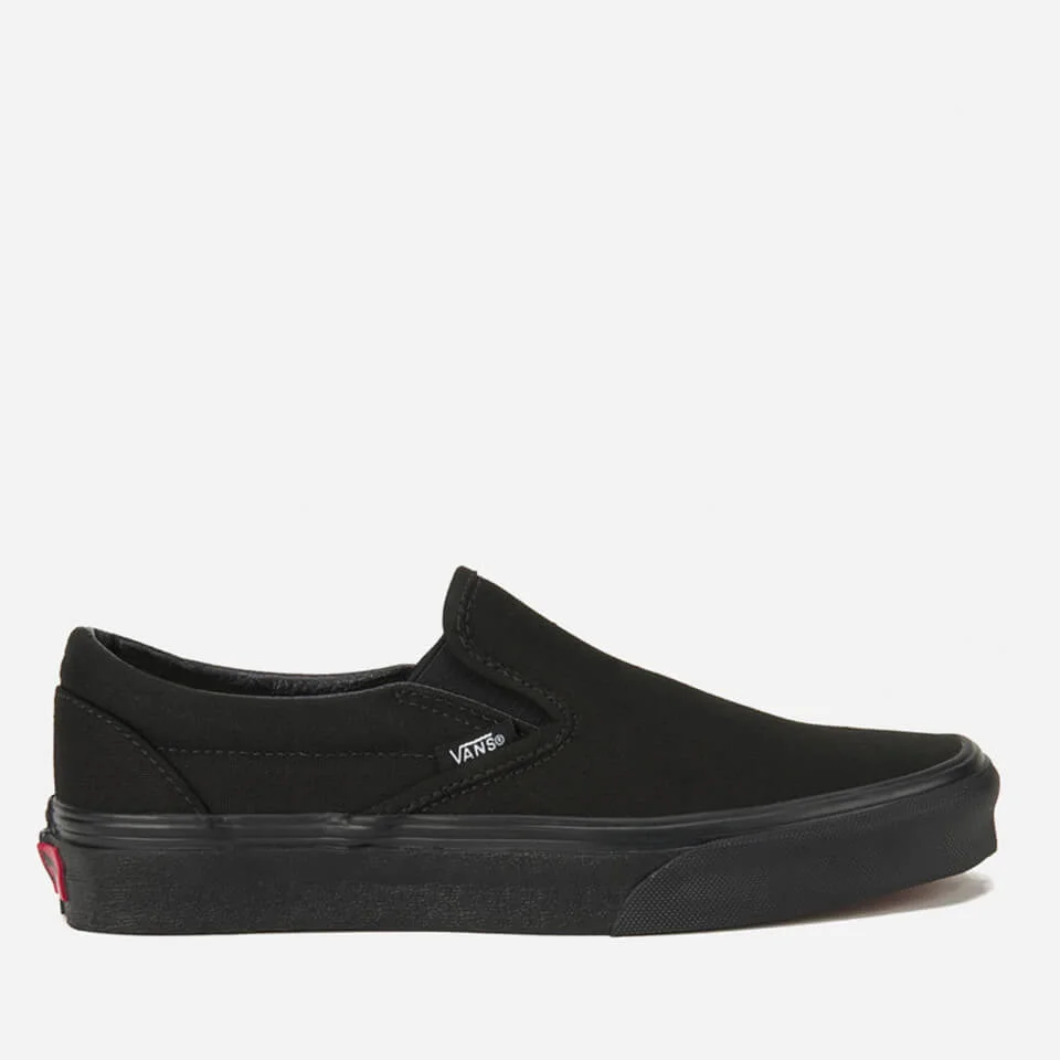 Vans Classic Slip-On Canvas Trainers - Black - 3 Afbeelding 1