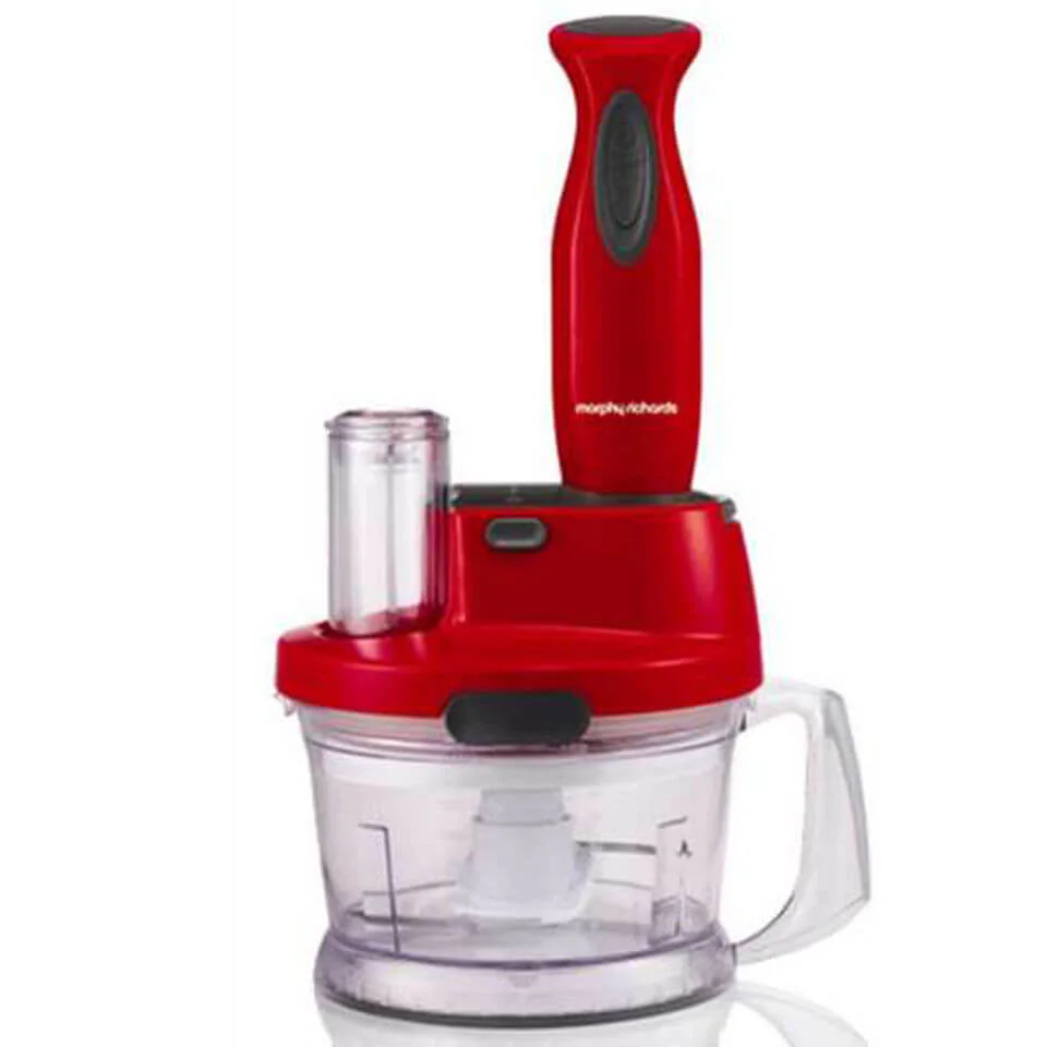 Morphy Richards Accents Hand Blender Work Centre - Red Afbeelding 1