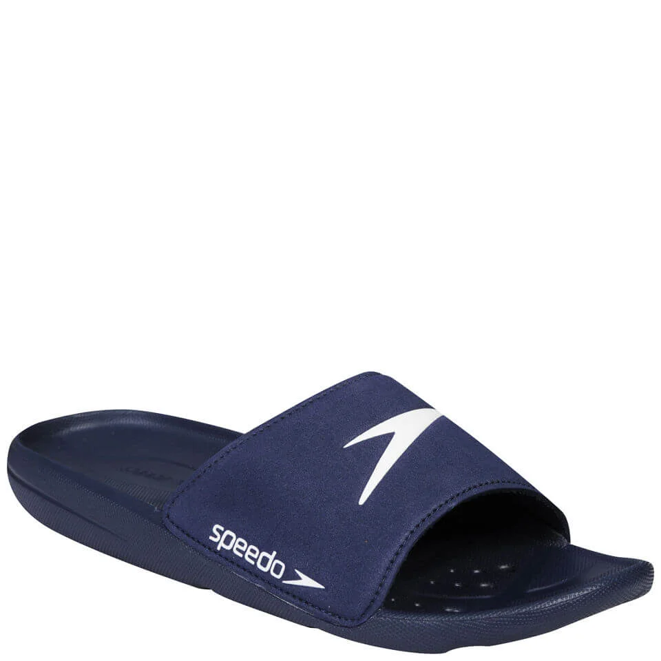 Speedo Core Slippers voor Heren - Marineblauw/Wit - 6 - Navy/White Afbeelding 1