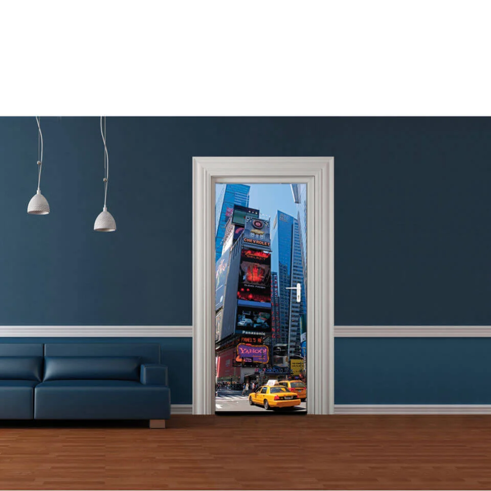 New York Times Square Door Mural Afbeelding 1
