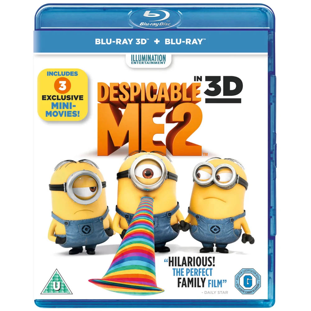 Despicable Me 2 3D (Bevat 2D Blu-Ray en UltraViolet Copy) Afbeelding 1